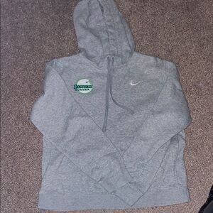Nike Heather Gray Hoodie with Soccer Emblem
